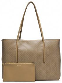 Torebka shopperka Calvin Klein beżowa