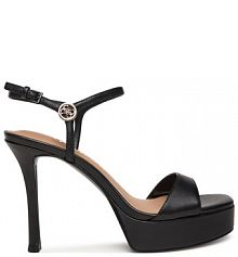 Sandały na obcasie Guess czarne