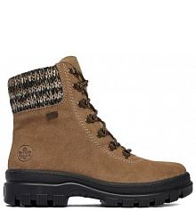 Botki Rieker beżowe damskie