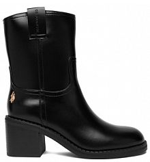 Botki na obcasie U.S. Polo Assn. czarne
