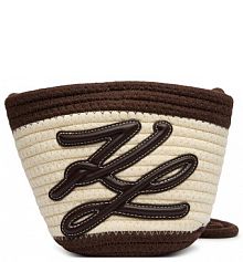 Torebka listonoszka KARL LAGERFELD czarna