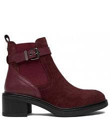 Botki na obcasie U.S. Polo Assn. bordowy