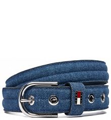 Pasek Tommy Jeans niebieski damski