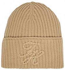 Czapka zimowa Tommy Hilfiger beżowa damska