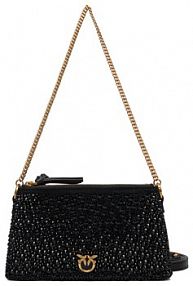 Torebka listonoszka PINKO czarna