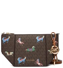 Torebka listonoszka MICHAEL Michael Kors brązowa