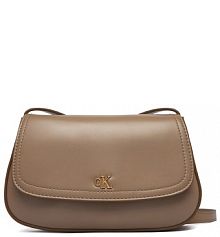 Torebka listonoszka Calvin Klein beżowa