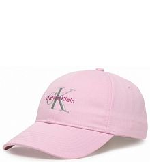 Czapka z daszkiem Calvin Klein różowa damska