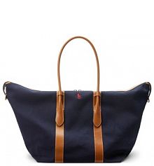 Torebka shopperka Polo Ralph Lauren granatowa
