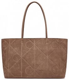 Torebka shopperka Calvin Klein beżowa