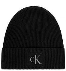 Czapka zimowa Calvin Klein czarna damska