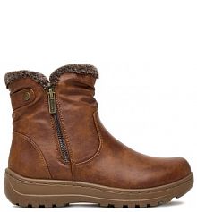 Botki Go Soft brązowe damskie