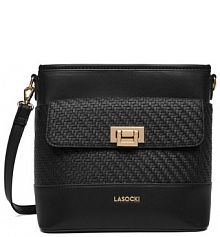 Torebka listonoszka Lasocki czarna