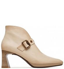 Botki na obcasie Hispanitas kremowe