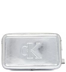 Torebka listonoszka Calvin Klein srebrna