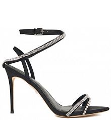 Sandały na obcasie Marciano Guess czarne