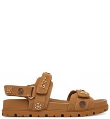 Sandały Guess brązowe damskie