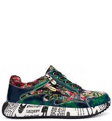 Sneakersy Laura Vita zielone damskie