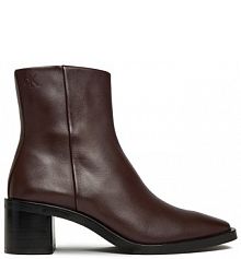 Botki Calvin Klein bordowy damskie