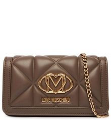 Torebka wieczorowa LOVE MOSCHINO brązowa