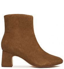 Botki na obcasie Clarks brązowe