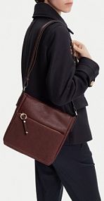 Torebka listonoszka Lasocki bordowy