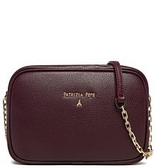 Torebka listonoszka Patrizia Pepe bordowy