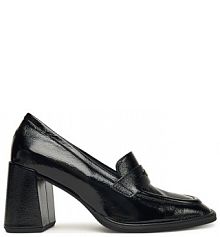 Półbuty na obcasie Furla czarne