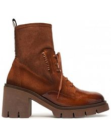 Botki na obcasie Hispanitas brązowe