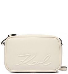 Torebka listonoszka KARL LAGERFELD biała