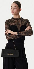 Torebka wieczorowa LOVE MOSCHINO czarna