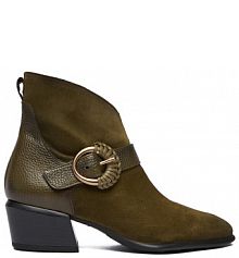 Botki na obcasie Hispanitas zielone