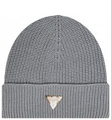 Czapka zimowa Guess szara damska