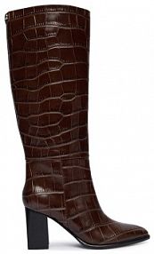 Klapki eleganckie Guess brązowe