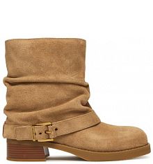 Botki na obcasie MICHAEL Michael Kors beżowe