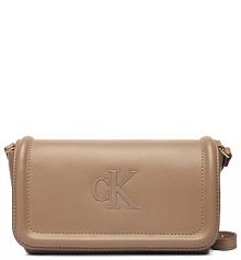 Torebka listonoszka Calvin Klein brązowa