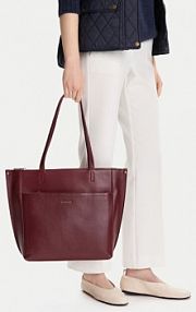 Torebka shopperka Lasocki bordowy