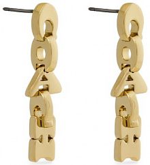 Kolczyki Coach złote