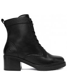 Botki na obcasie Rieker czarne