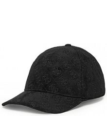 Czapka z daszkiem Guess czarna damska