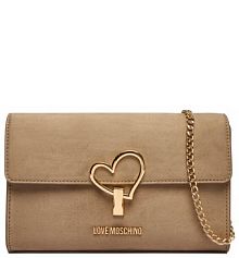 Torebka wieczorowa LOVE MOSCHINO beżowa