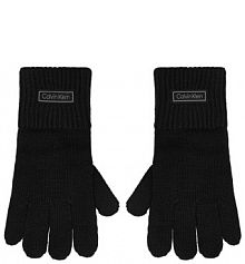 Rękawiczki Calvin Klein czarne damskie