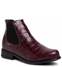 Botki Jenny Fairy bordowy damskie