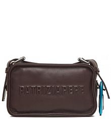 Torebka listonoszka Patrizia Pepe brązowa