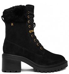 Klapki eleganckie Tommy Hilfiger czarne