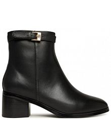 Botki na obcasie Tommy Hilfiger czarne