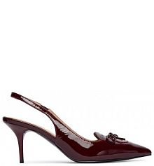 Szpilki LOVE MOSCHINO bordowy