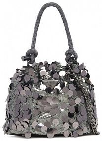 Torebka wieczorowa Guess srebrna