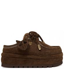 Kapcie Naked Wolfe brązowe damskie