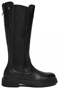 Klapki eleganckie Tommy Hilfiger czarne